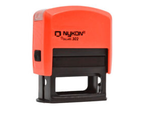 carimbo automático nykon power black 302 laranja – 38x14mm