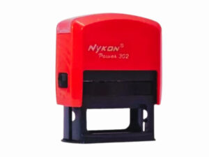 carimbo automático nykon power black 302 vermelho – 38x14mm
