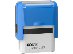 carimbo colop printer 20 azul 38x14mm