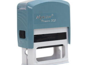 carimbo automático nykon power 302 azul bebê – 38x14mm