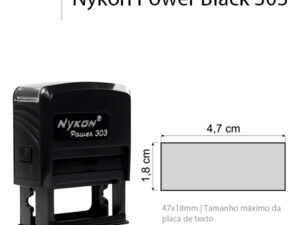 Tamanho Carimbo Nykon Power Black 303