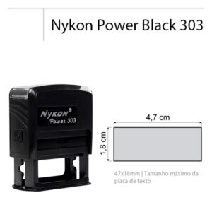 Tamanho Carimbo Nykon Power Black 303