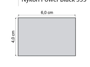 carimbo nykon power black 355 preto 60x40mm