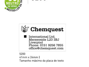 Tamnho Carimbo Trodat Professional 5200 41x24mm