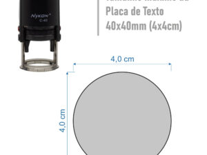 carimbo nykon c40 40mm redondo