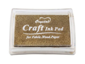 almofada craft dourada