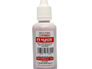 tinta para carimbo nykon vermelha