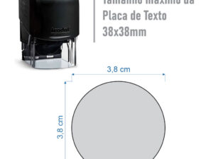 carimbo trodat 3638 Ø38mm preto
