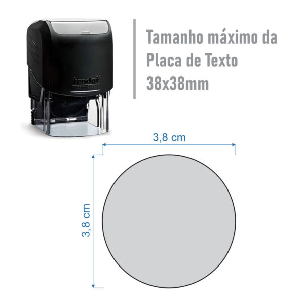 carimbo trodat 3638 Ø38mm preto